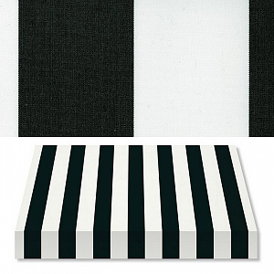 Маркизная ткань R-017 WHITE BLACK